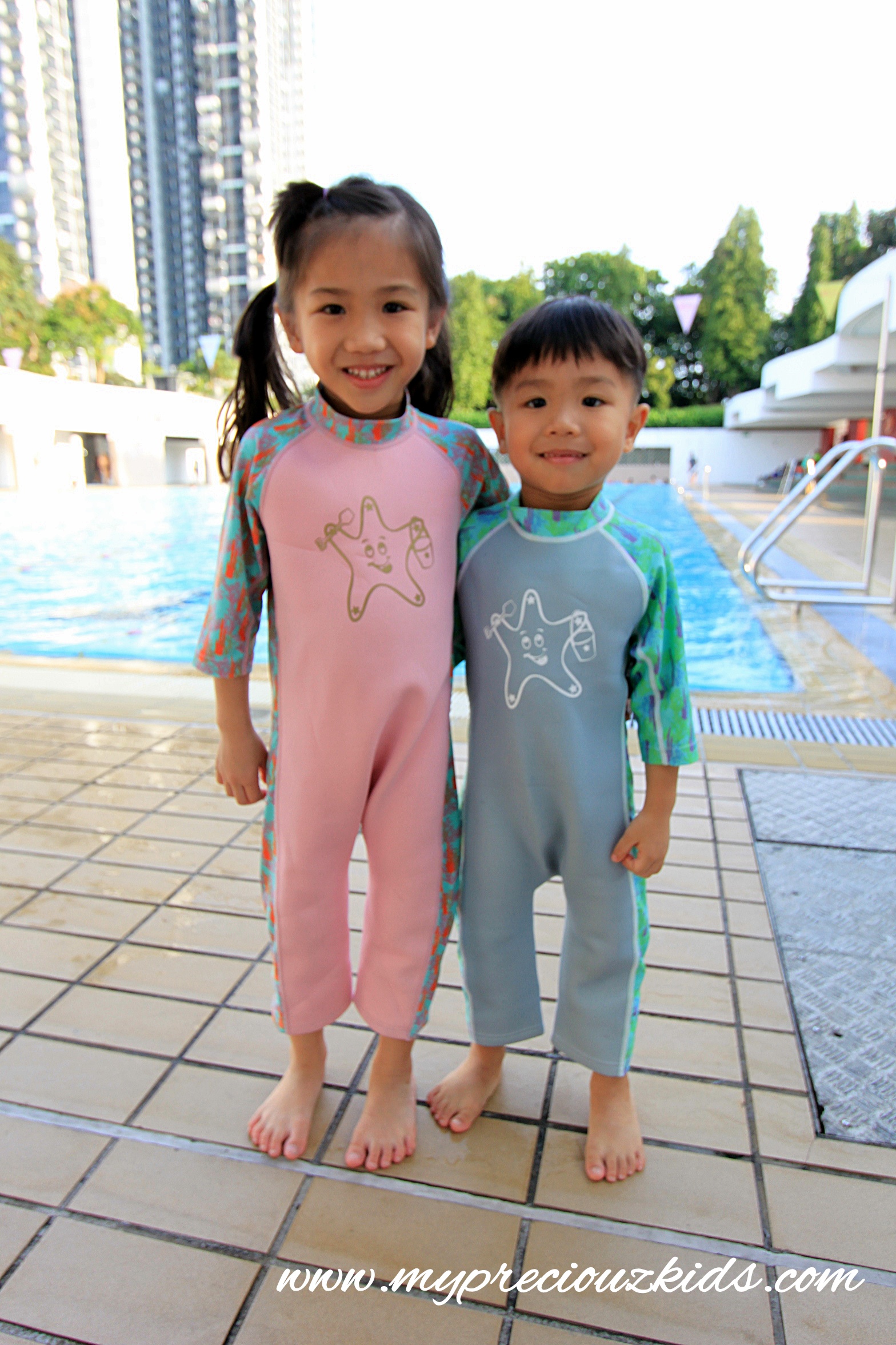 Thermal kids swimwear children swimming suit