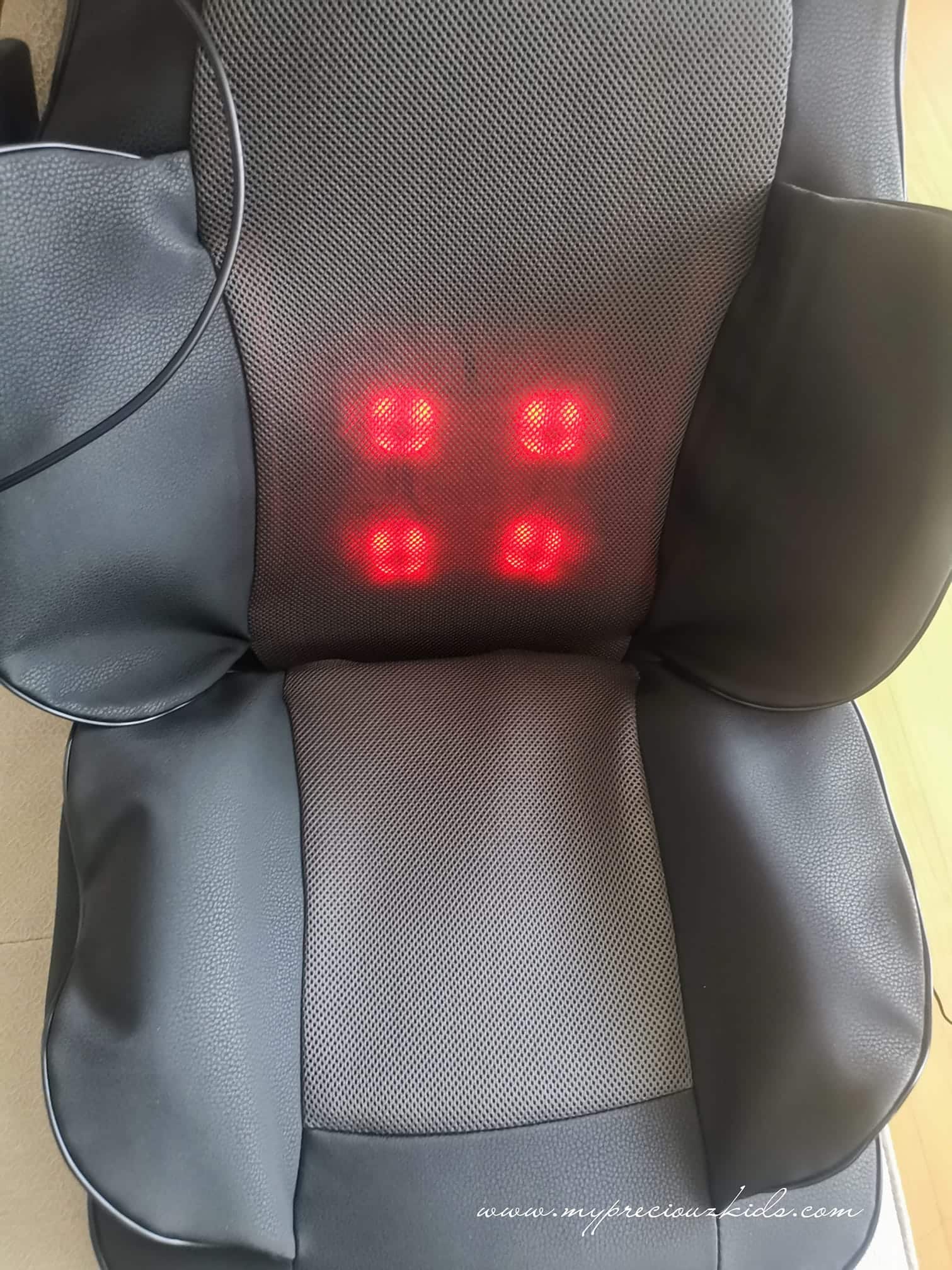 Snailax Full Body Massage Chair Pad Shiatsu Neck Back W Heat Compression -  SL236 for sale online